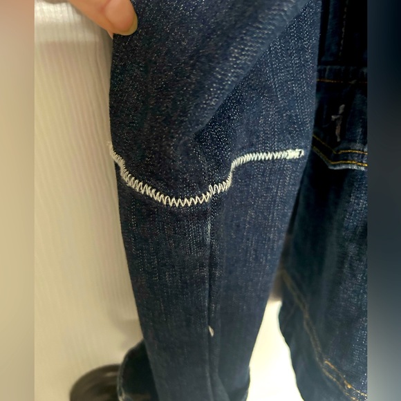 Yuka Jeans Dark Denim Jean Jacket with Silver Embellishment - Picture 13 of 14